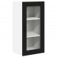Sonata H Горен кухненски шкаф с рафт 2 pcs Черно 40 x 31 x 80 см
