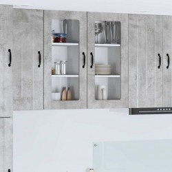 Sonata H Горен кухненски шкаф 2 pcs Циментено сиво 40 x 31 x 80 см - Bucătării modulare
