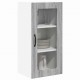 Sonata H Горен кухненски шкаф с рафт 2 pcs Сив Сонома 40 x 31 x 80 см