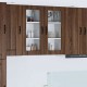 Sonata H Горен кухненски шкаф с рафт 2 pcs Кафяв дъб 40 x 31 x 80 см
