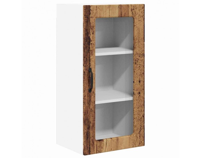 Sonata H Горен кухненски шкаф с рафт 2 pcs Старо дърво 40 x 31 x 80 см