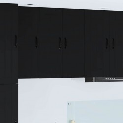 Sonata H Горен кухненски шкаф с рафт 2 pcs Черно 30 x 31 x 80 см - Bucătării modulare