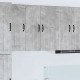 Sonata H Горен кухненски шкаф 2 pcs Циментено сиво 30 x 31 x 80 см