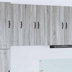 Sonata H Горен кухненски шкаф с рафт 2 pcs Сив Сонома 30 x 31 x 80 см - Bucătării modulare