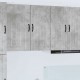 Sonata H Горен кухненски шкаф с рафт Циментено сиво 40 x 31 x 80 см