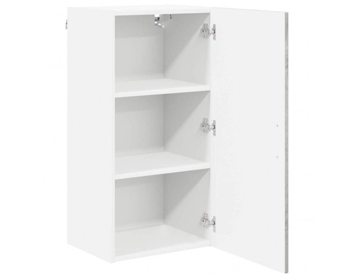 Sonata H Горен кухненски шкаф с рафт Циментено сиво 40 x 31 x 80 см