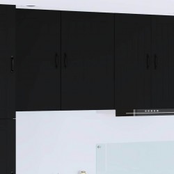 Sonata H Горен кухненски шкаф Черно 50 x 31 x 80 см Инженерно дърво - Bucătării modulare