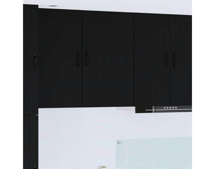 Sonata H Горен кухненски шкаф Черно 50 x 31 x 80 см Инженерно дърво