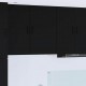 Sonata H Горен кухненски шкаф Черно 50 x 31 x 80 см Инженерно дърво