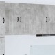 Sonata H Горен кухненски шкаф с рафт Циментено сиво 50 x 31 x 80 см