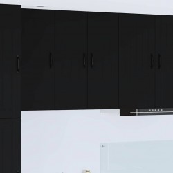 Sonata H Горен кухненски шкаф Черно 60 x 31 x 80 см Инженерно дърво - Bucătării modulare