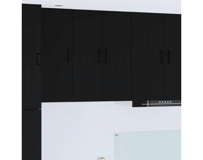 Sonata H Горен кухненски шкаф Черно 60 x 31 x 80 см Инженерно дърво