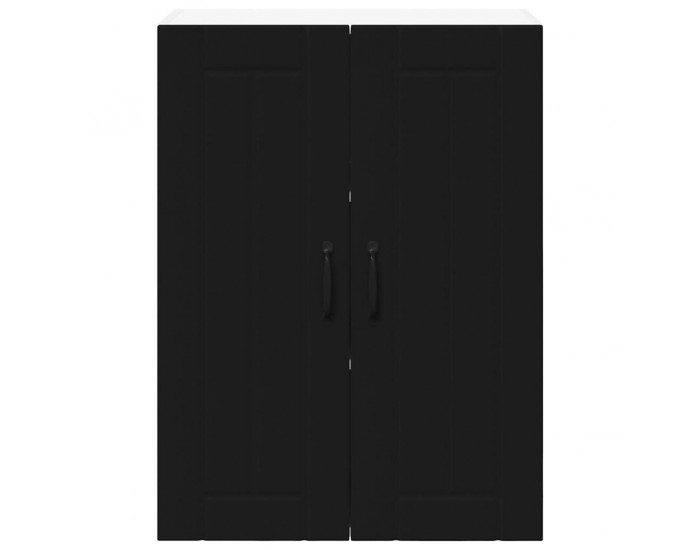 Sonata H Горен кухненски шкаф Черно 60 x 31 x 80 см Инженерно дърво