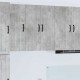 Sonata H Горен кухненски шкаф с рафт Циментено сиво 60 x 31 x 80 см