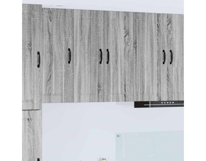 Sonata H Горен кухненски шкаф Сив Сонома 60 x 31 x 80 см Инженерно дърво