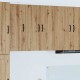 Sonata H Горен кухненски шкаф с рафт Дъб 60 x 31 x 80 см Инженерно дърво