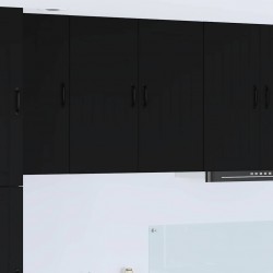 Sonata H Горен кухненски шкаф Черно 80 x 31 x 80 см Инженерно дърво - Bucătării modulare