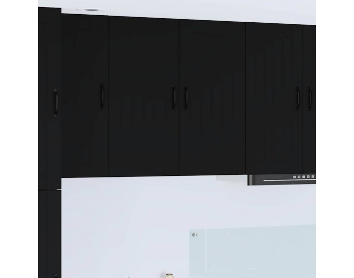Sonata H Горен кухненски шкаф Черно 80 x 31 x 80 см Инженерно дърво