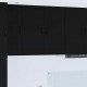 Sonata H Горен кухненски шкаф Черно 80 x 31 x 80 см Инженерно дърво