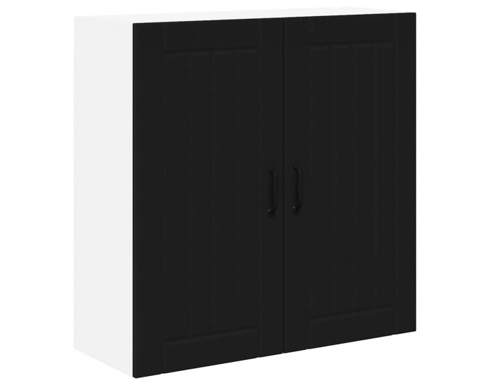 Sonata H Горен кухненски шкаф Черно 80 x 31 x 80 см Инженерно дърво