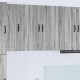 Sonata H Горен кухненски шкаф Сив Сонома 80 x 31 x 80 см Инженерно дърво