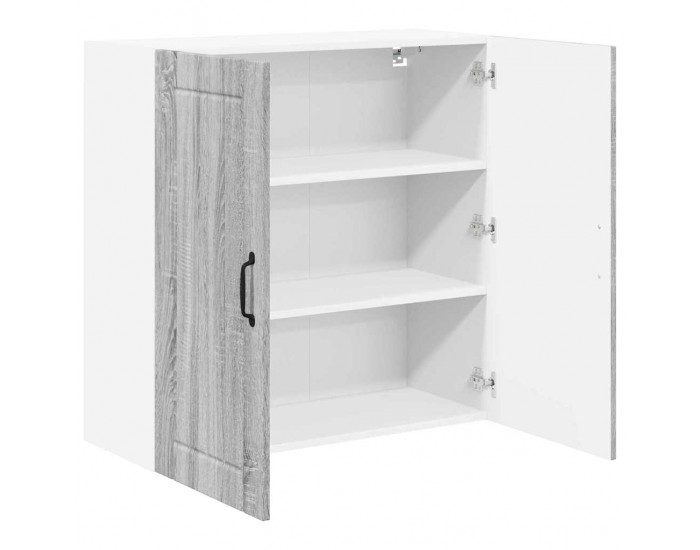 Sonata H Горен кухненски шкаф Сив Сонома 80 x 31 x 80 см Инженерно дърво