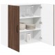 Sonata H Горен кухненски шкаф Кафяв дъб 80 x 31 x 80 см Инженерно дърво