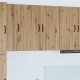 Sonata H Горен кухненски шкаф с рафт Дъб 80 x 31 x 80 см Инженерно дърво