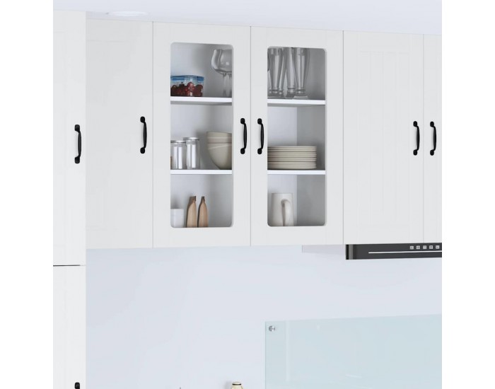 Sonata H Горен кухненски шкаф Бяло 80 x 31 x 80 см Инженерно дърво