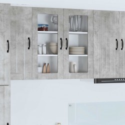 Sonata H Горен кухненски шкаф с рафт Циментено сиво 80 x 31 x 80 см - Bucătării modulare