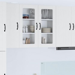 Sonata H Горен кухненски шкаф с рафт Лъскаво бяло 80 x 31 x 80 см - Bucătării modulare