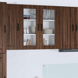 Sonata H Горен кухненски шкаф Кафяв дъб 80 x 31 x 80 см Инженерно дърво - Bucătării modulare