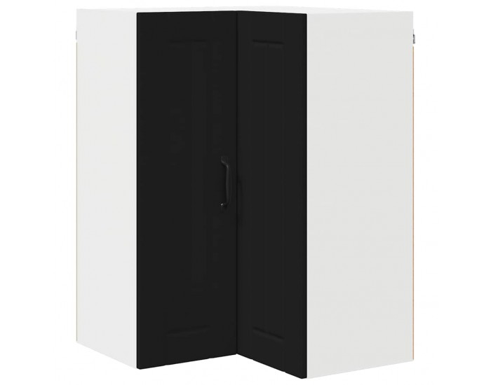 Sonata H Горен кухненски шкаф Черно 57 x 57 x 80 см Инженерно дърво