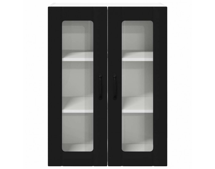 Sonata H Горен кухненски шкаф Черно 60 x 31 x 80 см Инженерно дърво