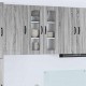 Sonata H Горен кухненски шкаф Сив Сонома 60 x 31 x 80 см Инженерно дърво