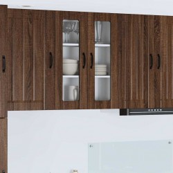 Sonata H Горен кухненски шкаф Кафяв дъб 60 x 31 x 80 см Инженерно дърво - Bucătării modulare