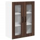 Sonata H Горен кухненски шкаф Кафяв дъб 60 x 31 x 80 см Инженерно дърво