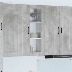 Sonata H Горен кухненски шкаф с рафт Циментено сиво 40 x 31 x 100 см - Bucătării modulare