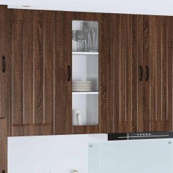 Sonata H Горен кухненски шкаф Кафяв дъб 40 x 31 x 100 см Инженерно дърво - Bucătării modulare