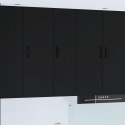Sonata H Горен кухненски шкаф Черно 30 x 31 x 100 см Инженерно дърво - Bucătării modulare