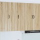 Sonata H Горен кухненски шкаф с рафт Сонома дъб 30 x 31 x 100 см