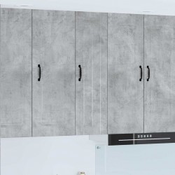 Sonata H Горен кухненски шкаф с рафт Циментено сиво 30 x 31 x 100 см - Bucătării modulare