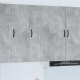 Sonata H Горен кухненски шкаф с рафт Циментено сиво 40 x 31 x 100 см