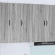 Sonata H Горен кухненски шкаф с рафт Сив Сонома 40 x 31 x 100 см