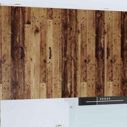 Sonata H Горен кухненски шкаф с рафт Старо дърво 40 x 31 x 100 см - Bucătării modulare
