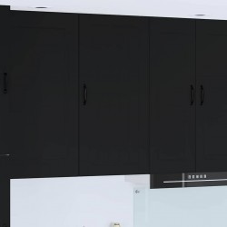 Sonata H Горен кухненски шкаф Черно 50 x 31 x 100 см Инженерно дърво - Bucătării modulare