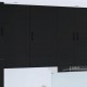 Sonata H Горен кухненски шкаф Черно 50 x 31 x 100 см Инженерно дърво