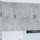 Sonata H Горен кухненски шкаф с рафт Циментено сиво 50 x 31 x 100 см