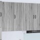 Sonata H Горен кухненски шкаф с рафт Сив Сонома 50 x 31 x 100 см