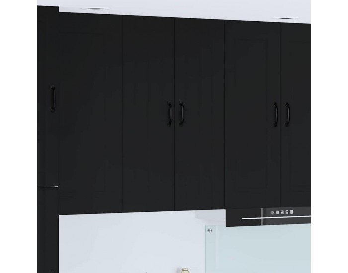 Sonata H Горен кухненски шкаф Черно 60 x 31 x 100 см Инженерно дърво